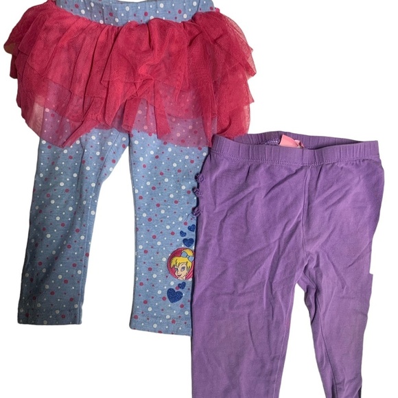 Newborn Girls Pack of 4 Leggings - Picture 2 of 4